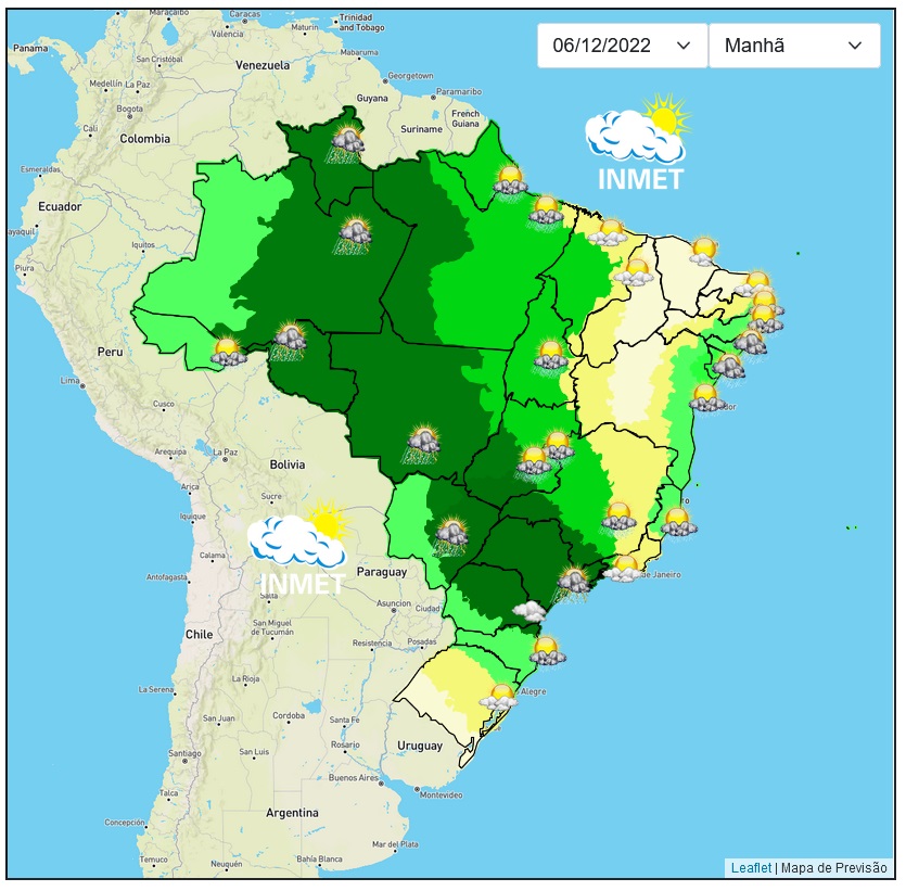 Previsão do tempo para Viçosa e região nesta terça-feira (6/11)