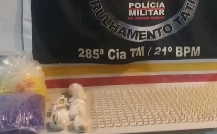 Ubá: quase 400 pinos de cocaína apreendidos pela PM em terreno baldio