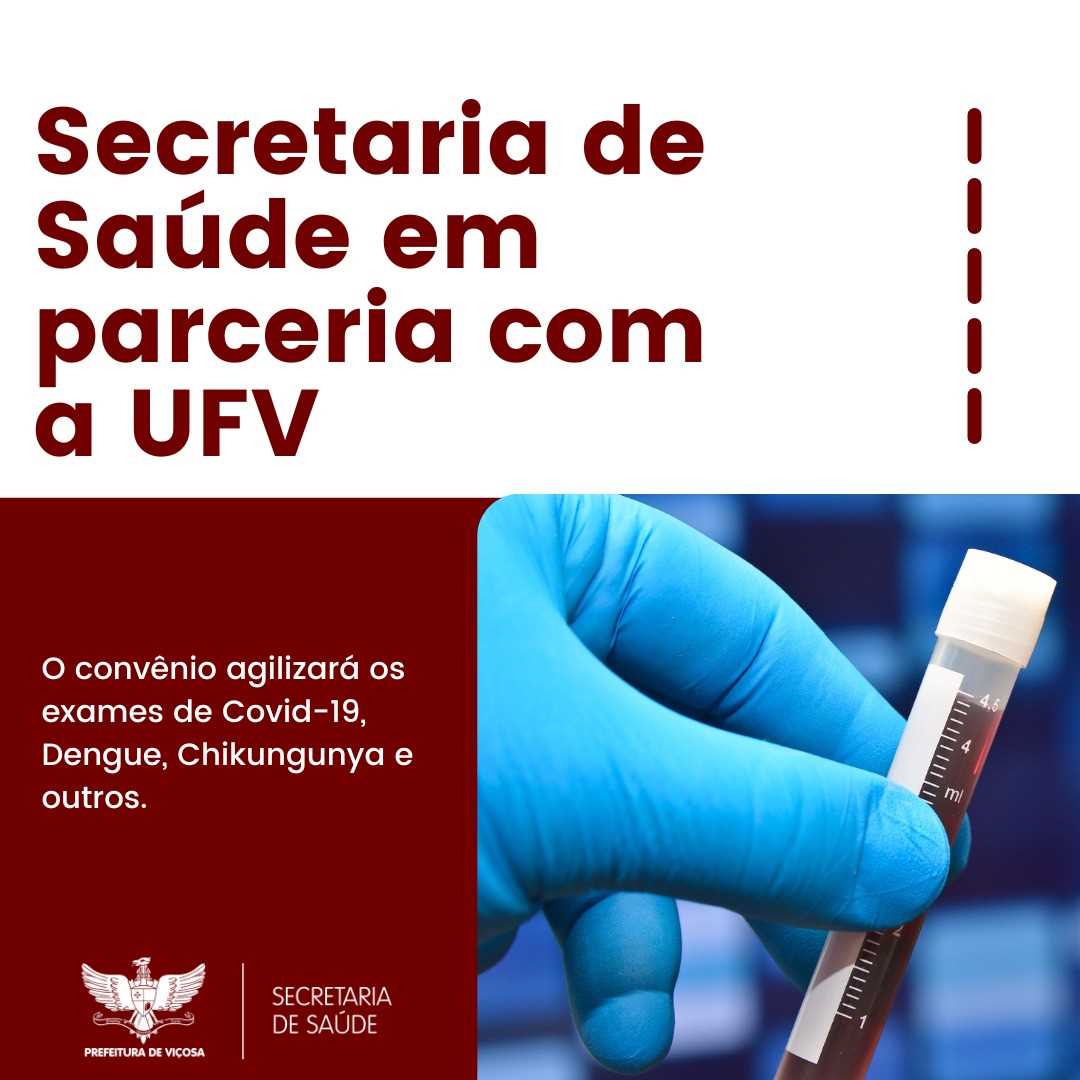 Prefeitura de Viçosa e UFV firmam parceria para análise de exames