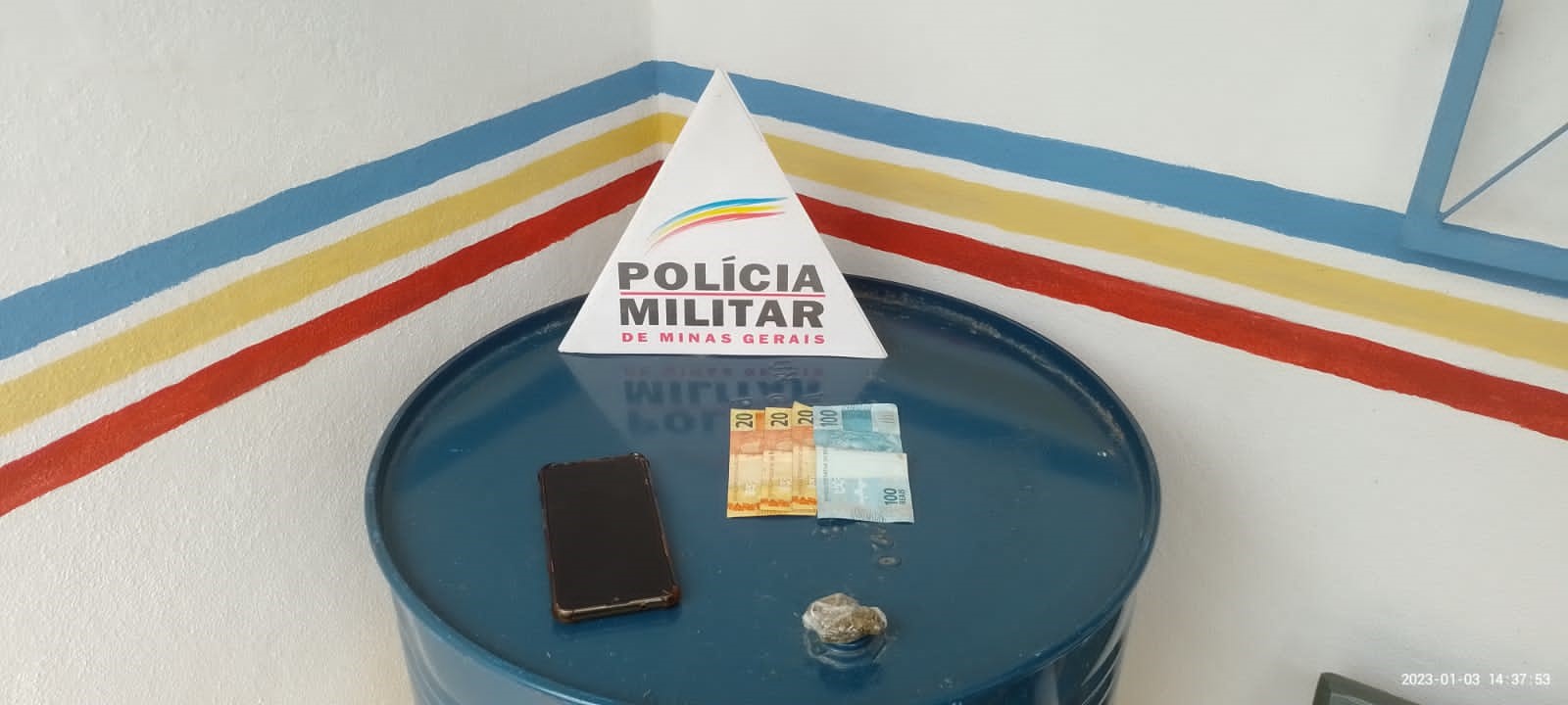 São Geraldo: Jovem de 22 anos é preso por tráfico de drogas