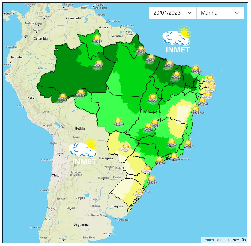 Previsão do tempo para Viçosa e região nesta sexta-feira, 20/1