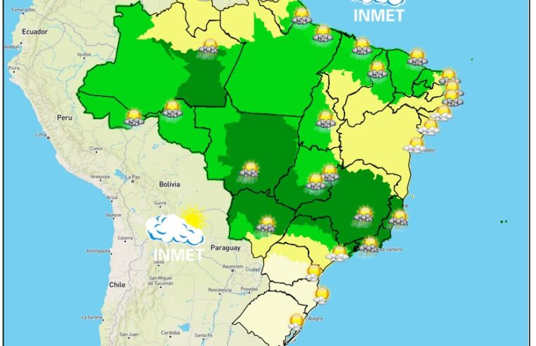 Previsão do tempo para Viçosa e região nesta terça-feira, 24/1