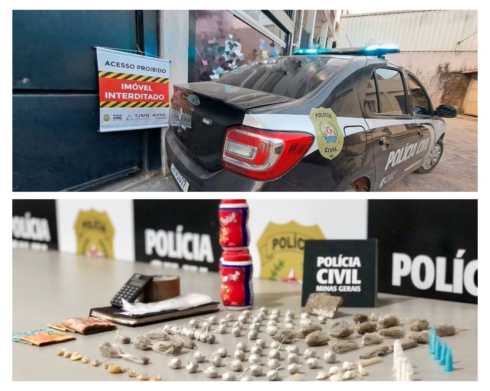 Operação desocupa bunker que era utilizado para venda de drogas, em Ubá