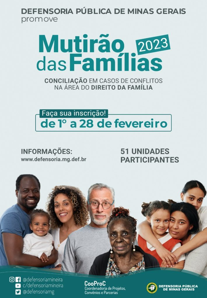 Abertas inscrições para o Mutirão Famílias 2023