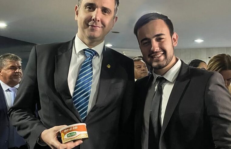 Vice Presidente da Câmara de Viçosa se encontra com Presidente do Congresso Nacional e Senado Federal