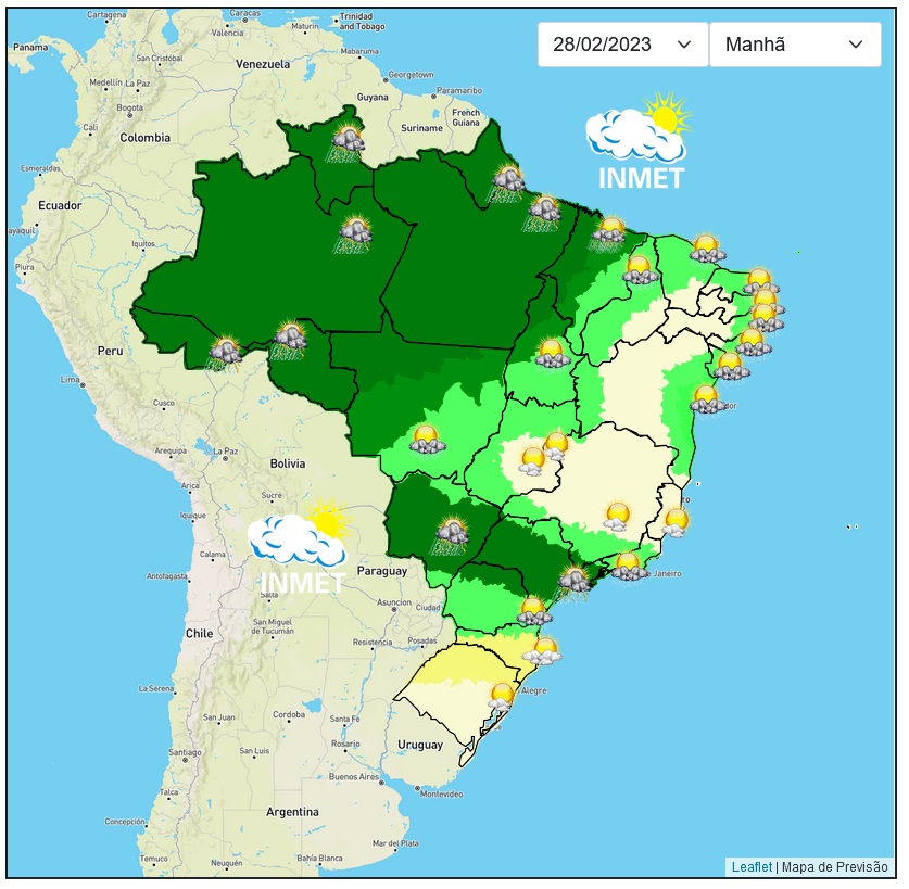 Previsão do tempo para Viçosa e região nesta terça-feira, 28/2