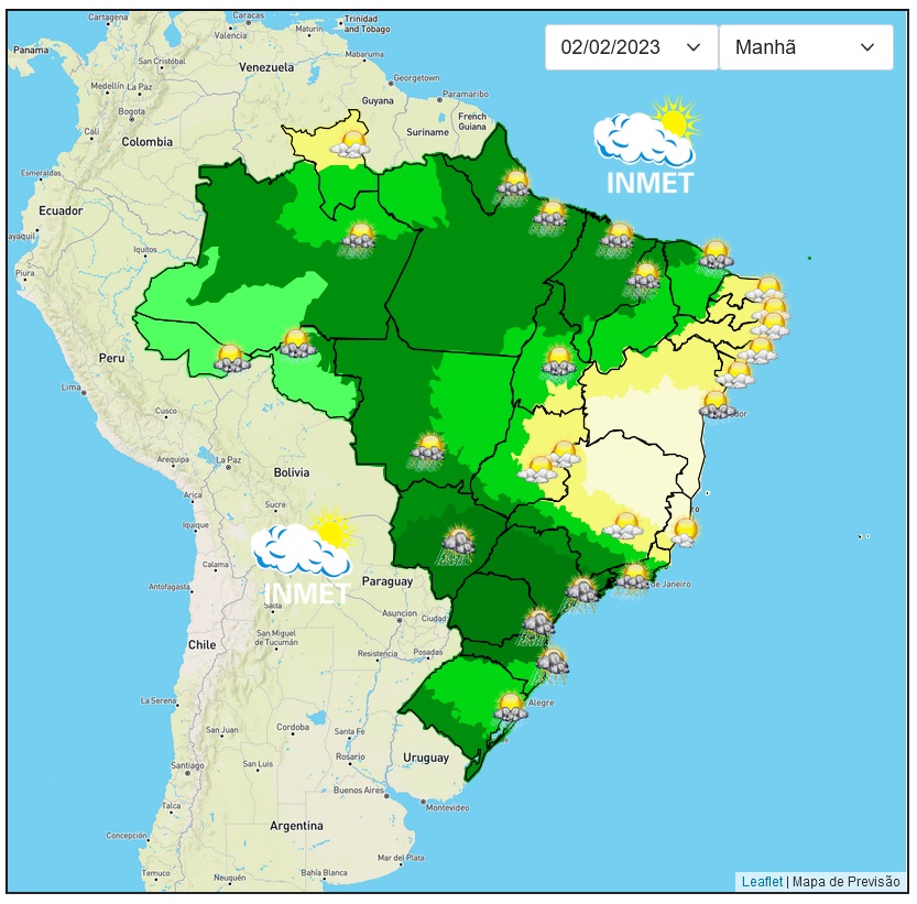 Previsão do tempo para Viçosa e região nesta quinta-feira, 2/2