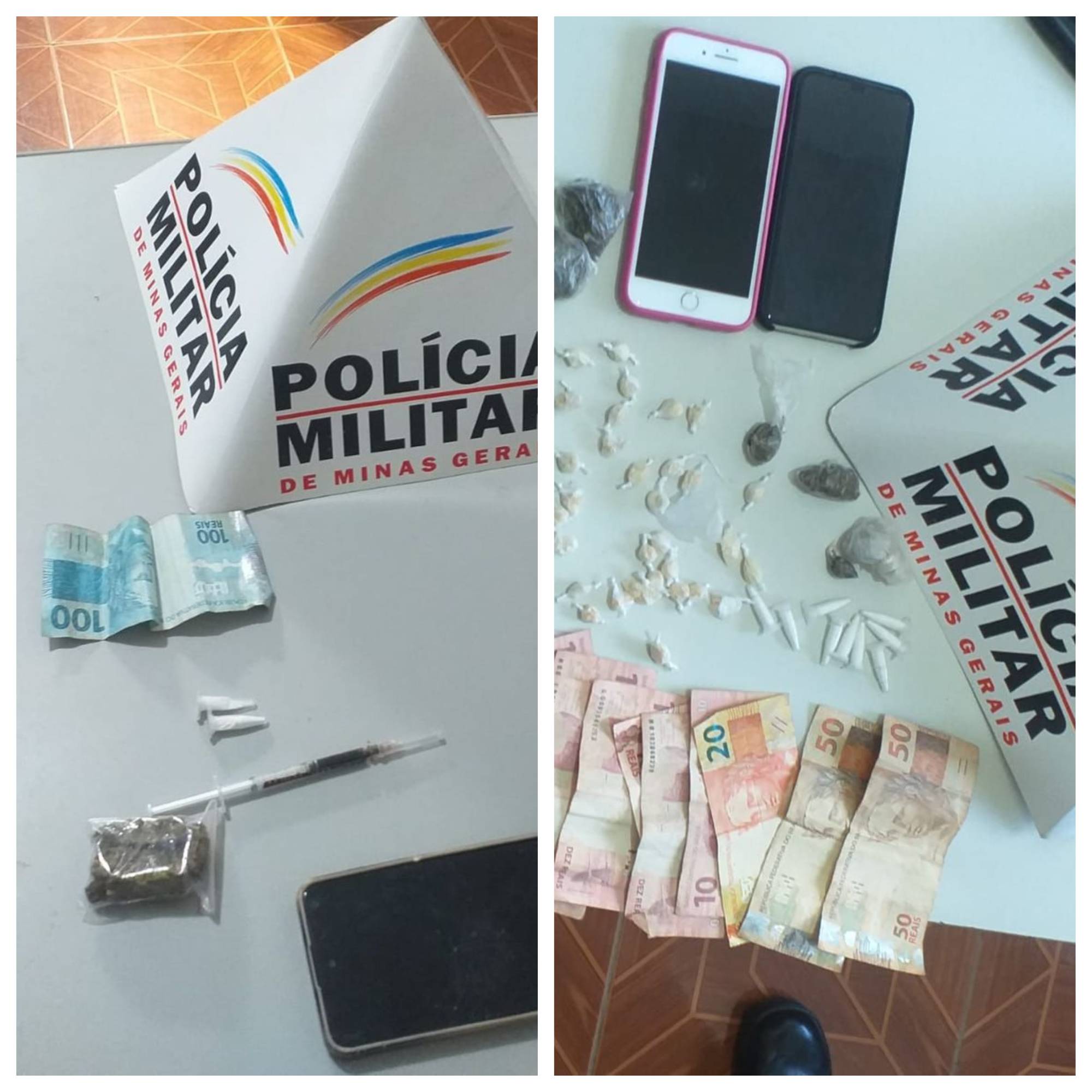 Região: Dois homens são presos e veículos apreendidos pela PM