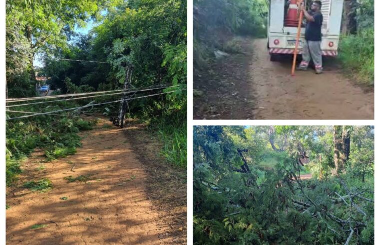 Poste cai e deixa moradores do Morro do Pintinho sem energia
