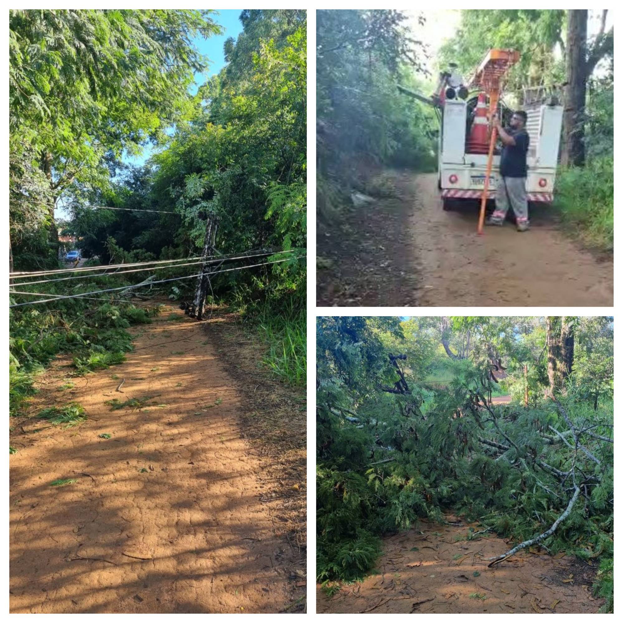 Poste cai e deixa moradores do Morro do Pintinho sem energia