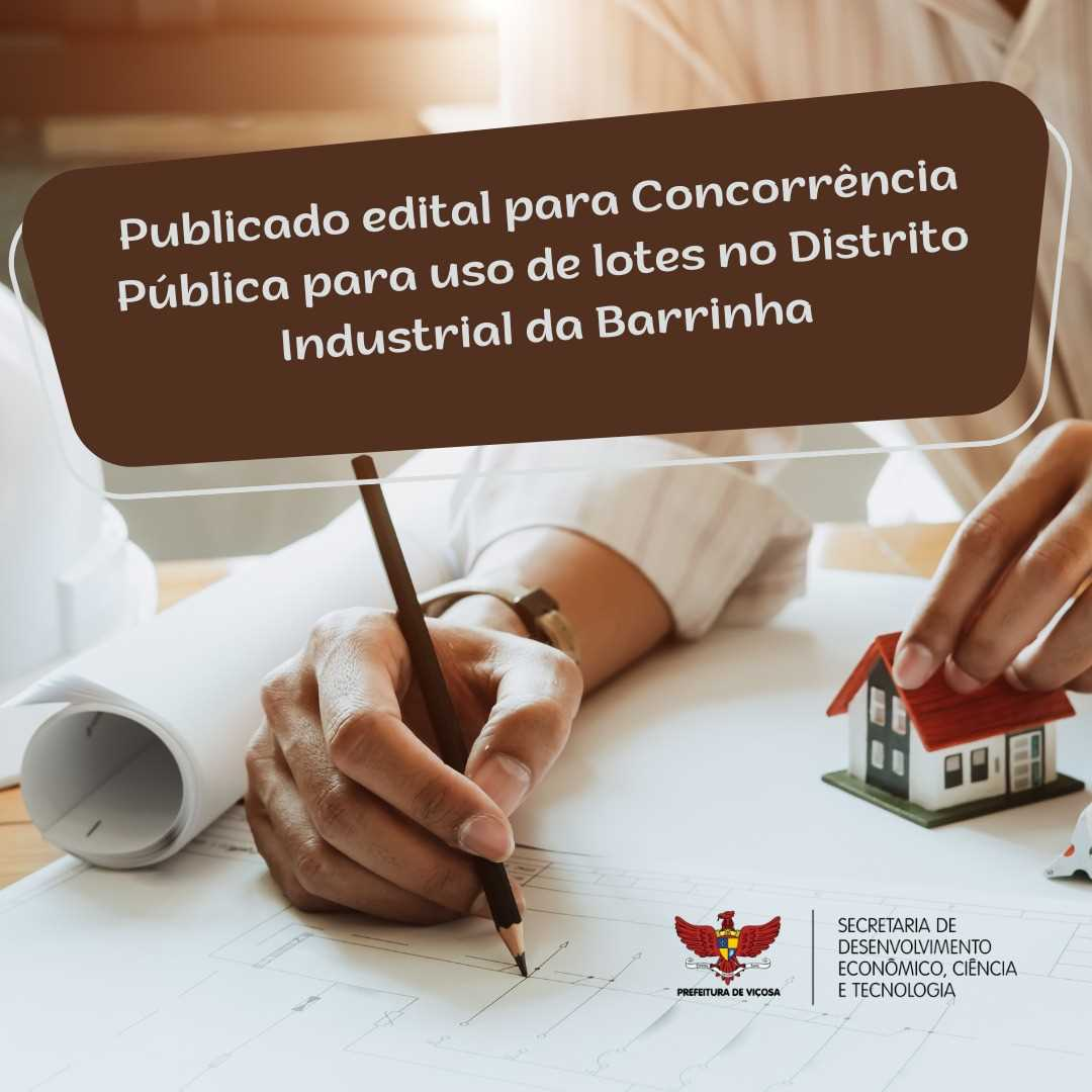 PMV publica edital de licitação de uso de lotes da Barrinha