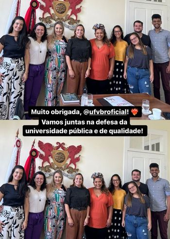 Deputada Federal se reúne na reitoria da UFV nesta manhã