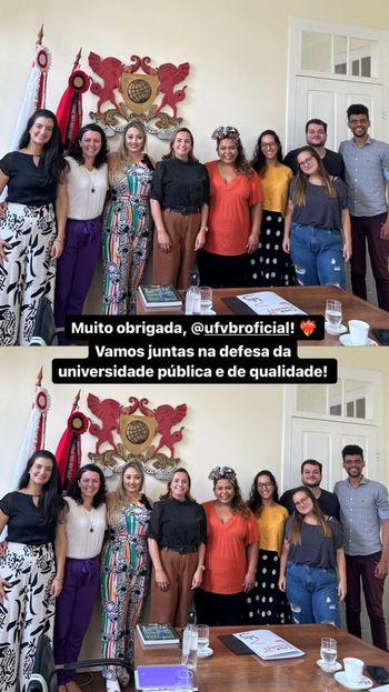 Deputada Federal se reúne na reitoria da UFV nesta manhã