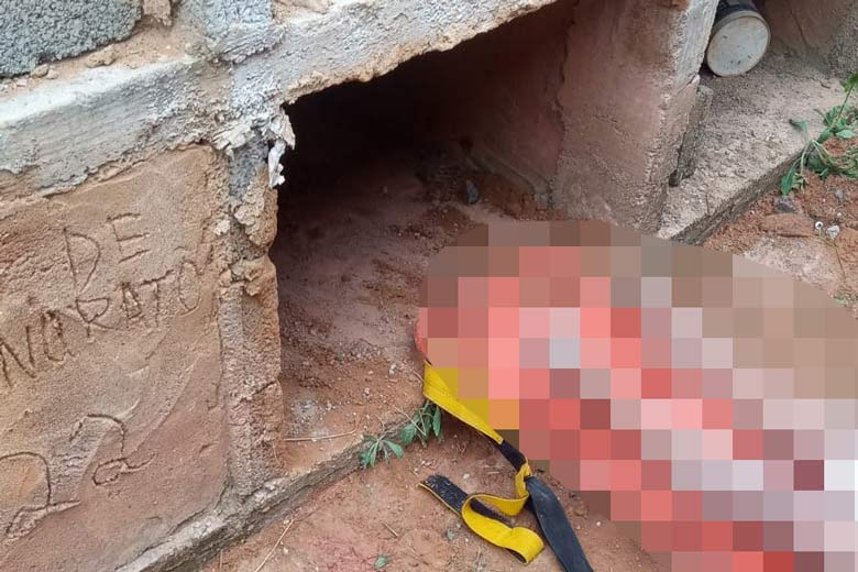 Mulher pede socorro e é resgatada viva de túmulo em Visconde do Rio Branco
