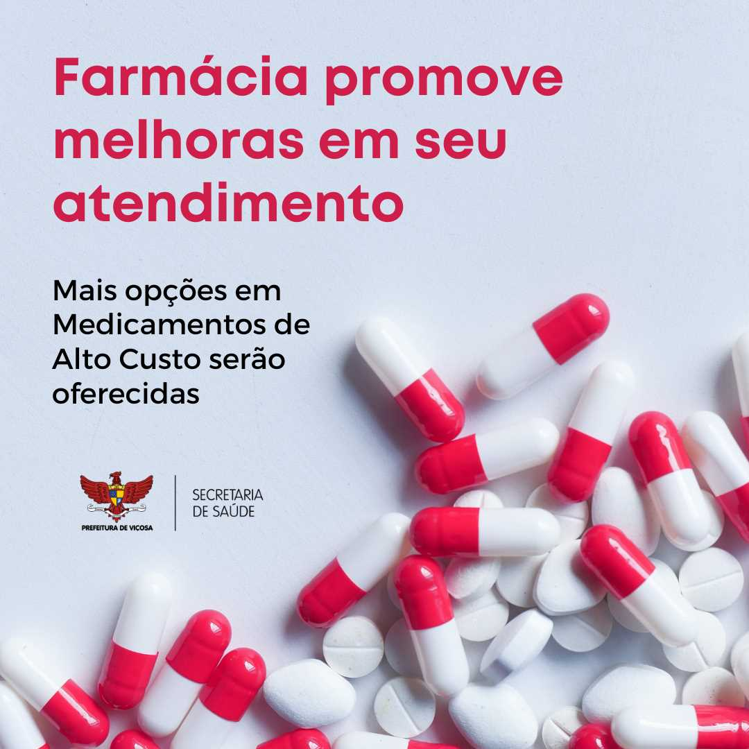 Viçosa: Farmácia do SUS recebe melhorias no atendimento
