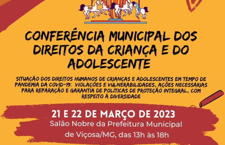 Conferência Municipal dos Direitos da Criança e do Adolescente acontece em março