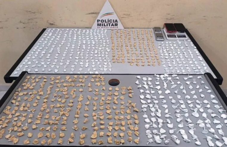 Casal é preso com cerca de 1000 porções de cocaína em Muriaé