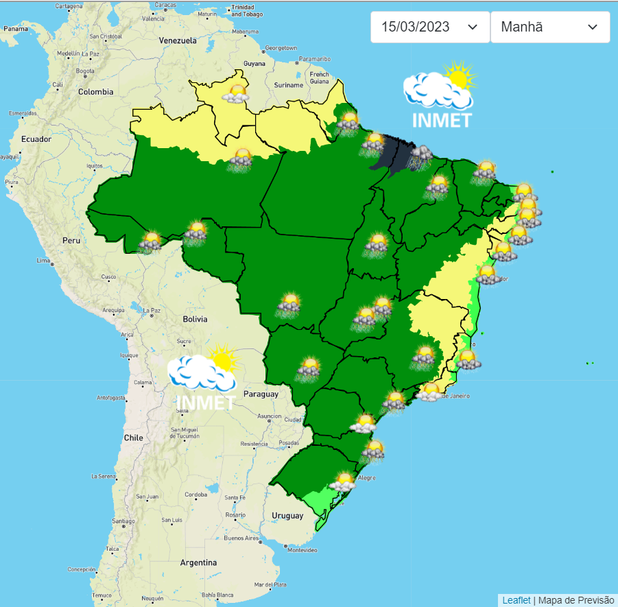 Previsão do tempo para Viçosa e região nesta quarta-feira, 15/3
