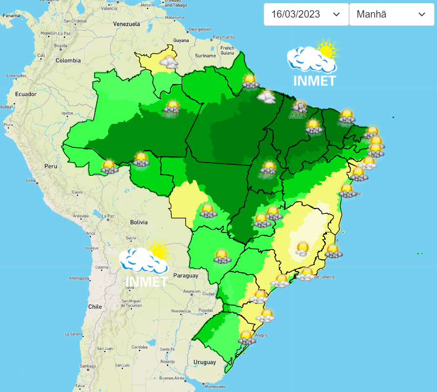 Previsão do tempo para Viçosa e região nesta quinta-feira, 16/3