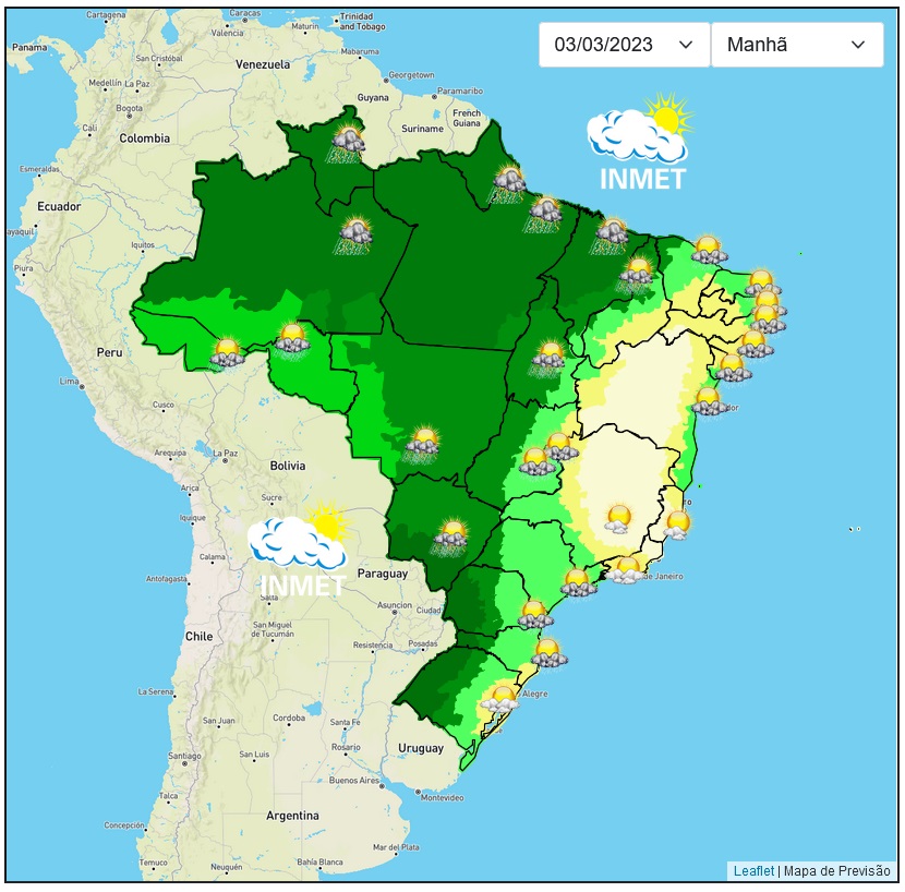 Previsão do tempo para Viçosa e região nesta sexta-feira, 3/3