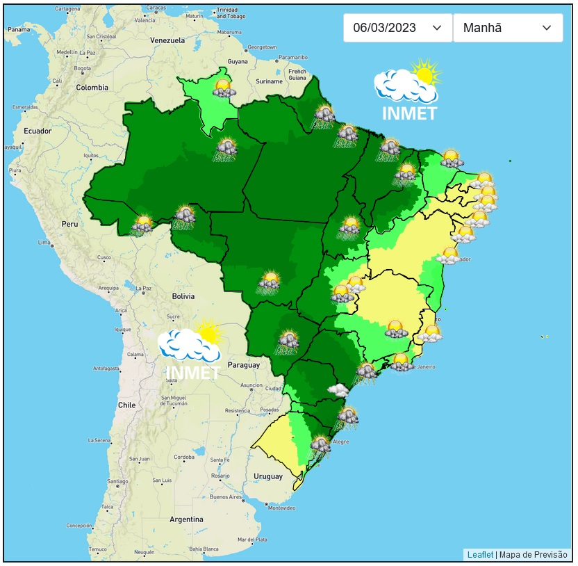 Previsão do tempo para Viçosa e região nesta segunda-feira, 6/3