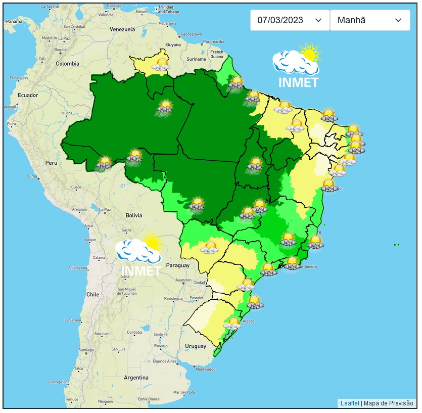 Previsão do tempo para Viçosa e região nesta terça-feira, 7/3