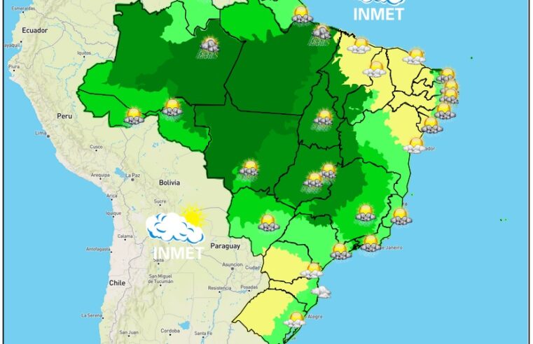 Previsão do tempo para Viçosa e região nesta quarta-feira, 8/3