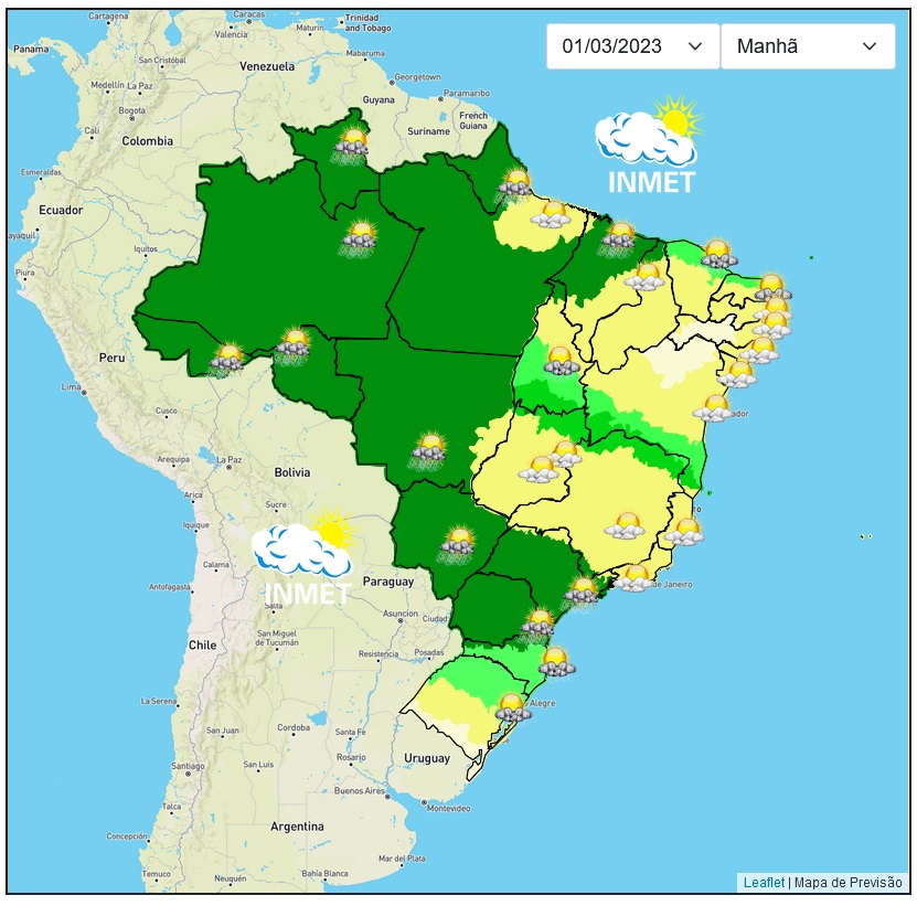 Previsão do tempo para Viçosa e região nesta quarta-feira, 1/3