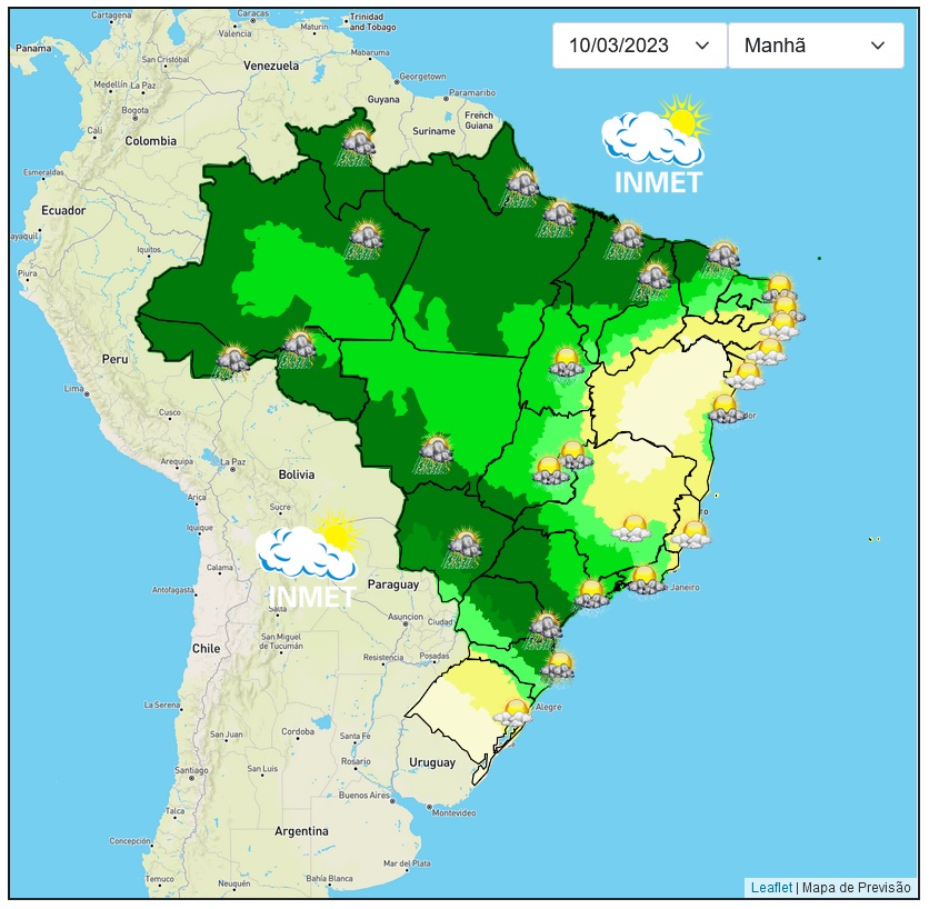 Previsão do tempo para Viçosa e região nesta sexta-feira, 10/3