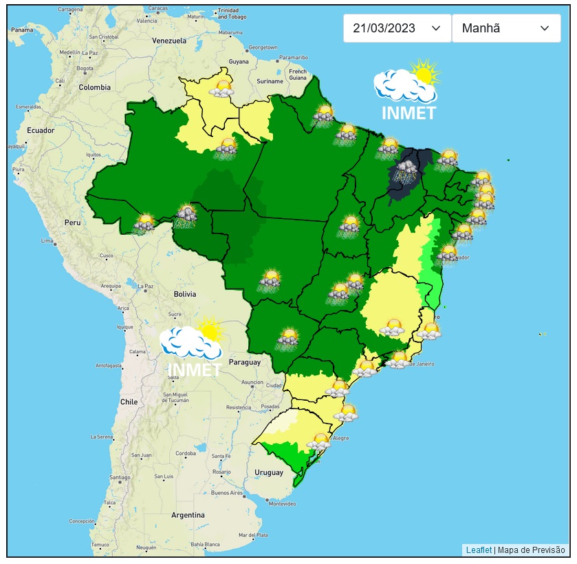 Previsão do tempo para Viçosa e região, nesta terça-feira, 21/3