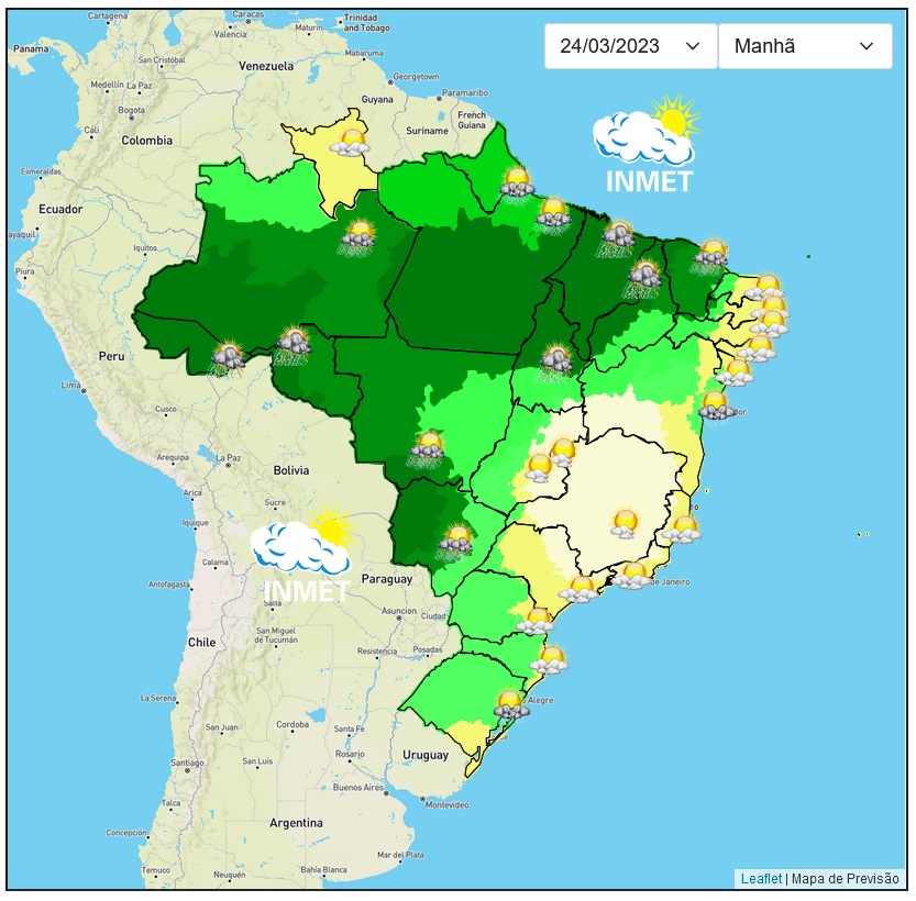 Previsão do tempo para Viçosa e região nesta sexta-feira, 24/3