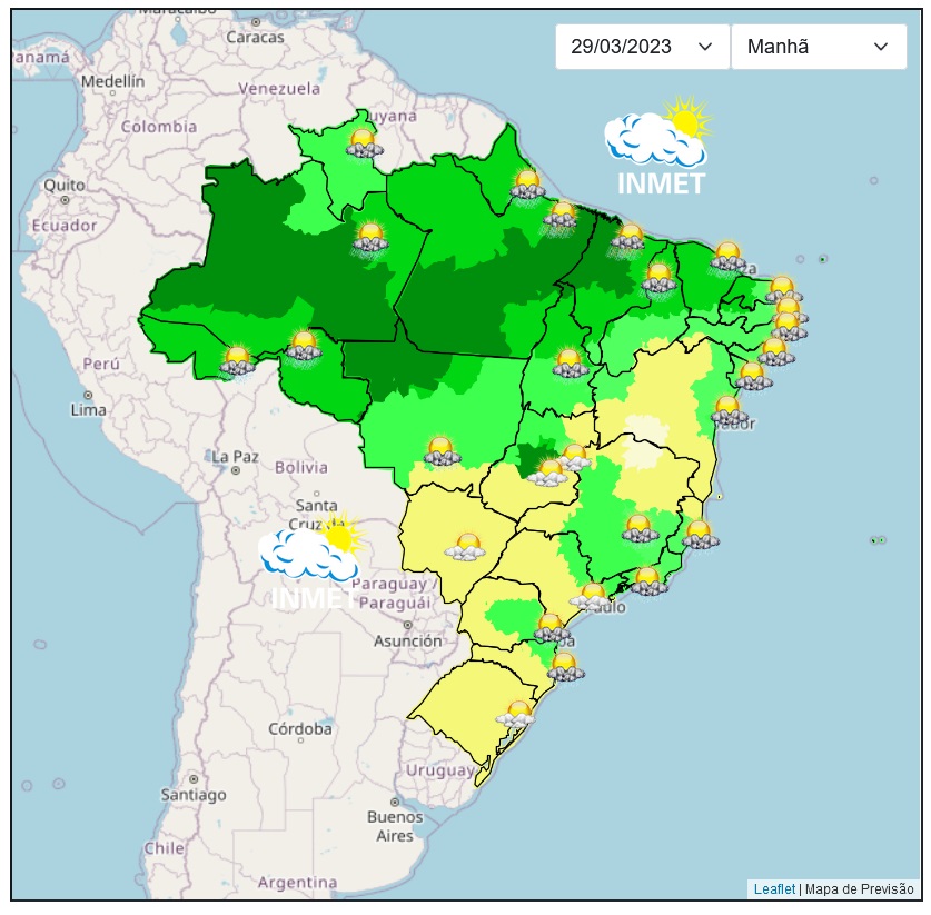 Previsão do tempo para Viçosa e região nesta quarta-feira, 29/3
