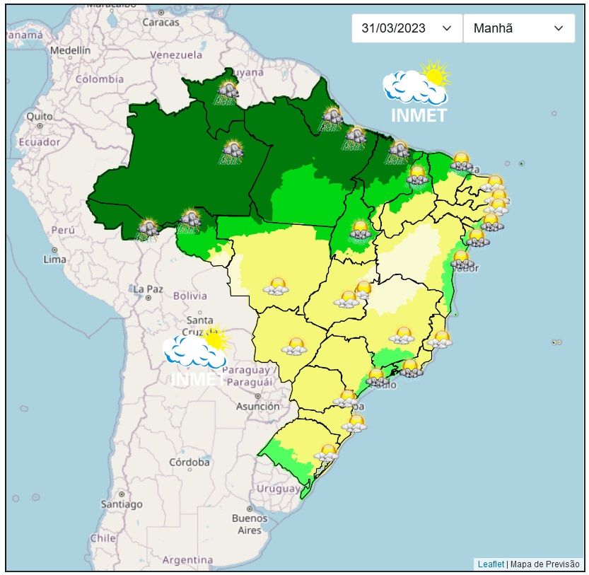 Previsão do tempo para Viçosa e região nesta sexta-feira, 31/3