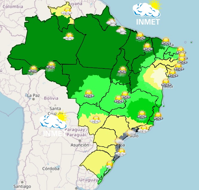 Previsão do tempo para Viçosa e região nesta terça-feira, 11/4