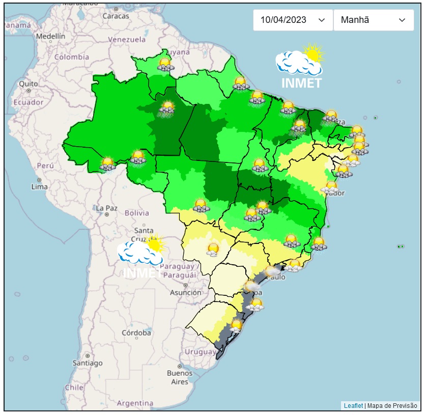 Previsão do tempo para Viçosa e região nesta segunda-feira 10/4
