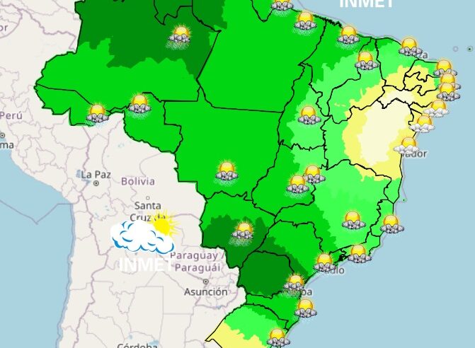 Previsão do tempo para Viçosa e região nesta sexta-feira, 14/4