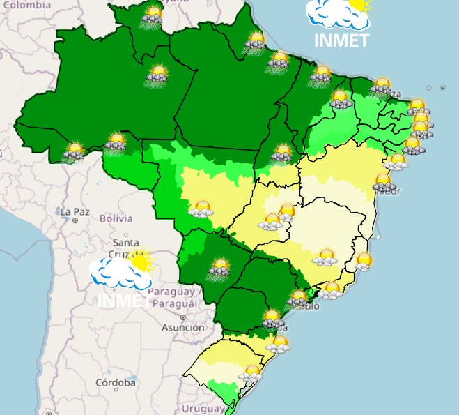 Previsão do tempo para Viçosa e região nesta terça-feira, 18/4