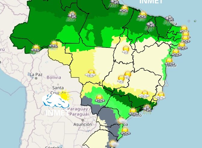 Previsão do tempo para Viçosa e região nesta quinta-feira, 27/4