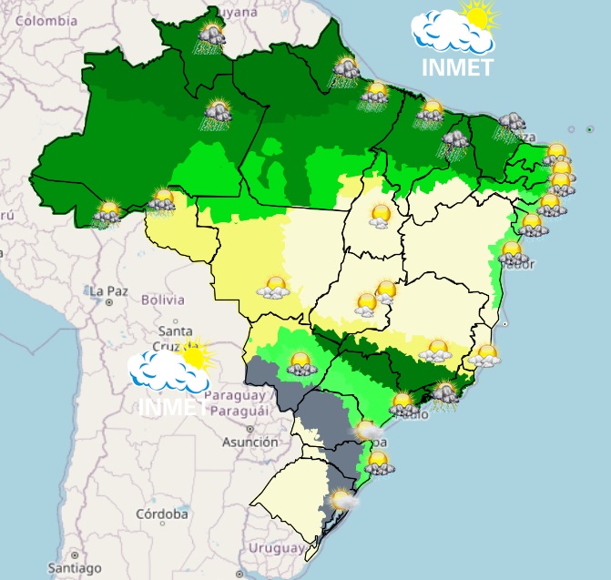 Previsão do tempo para Viçosa e região nesta quinta-feira, 27/4