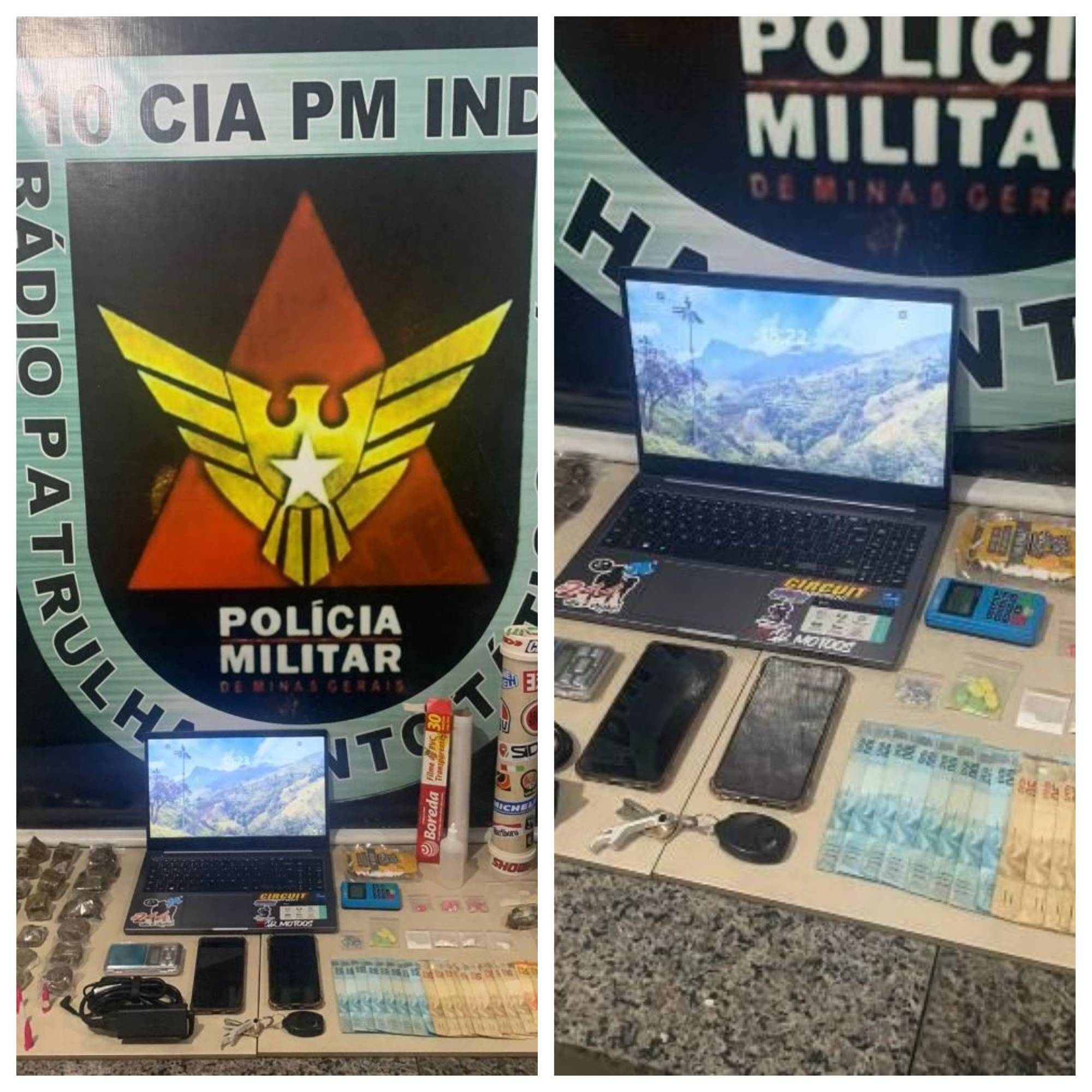 PM apreende drogas em local usado como delivery do tráfico em Viçosa