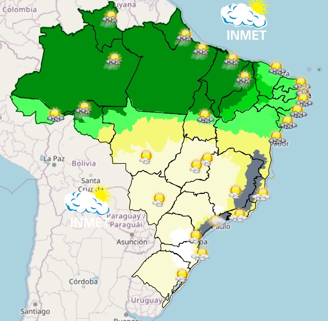 Previsão do tempo para Viçosa e região nesta quinta-feira, 18/5