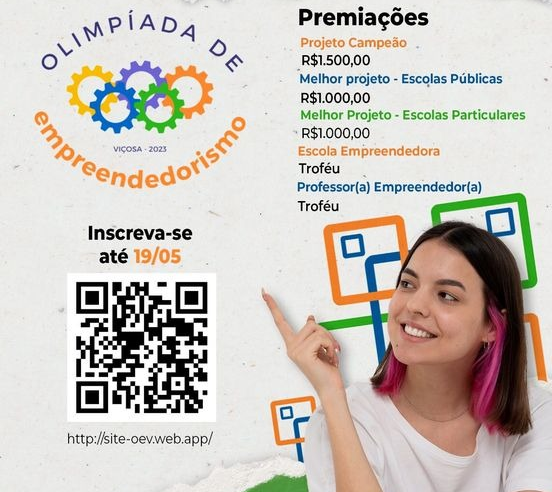 Olimpíada de Empreendedorismo de Viçosa está com inscrições abertas