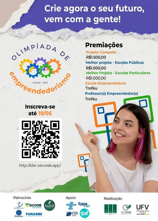 Olimpíada de Empreendedorismo de Viçosa está com inscrições abertas