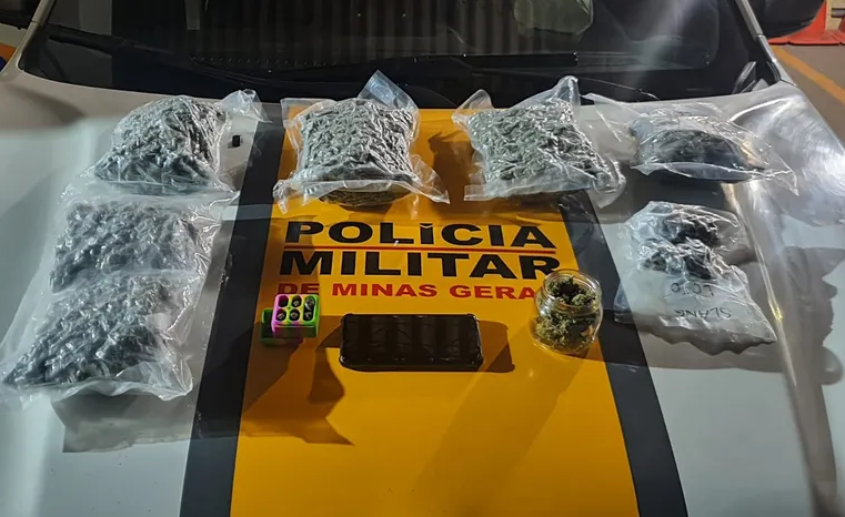 Drogas embaladas a vácuo são apreendidas em Ubá