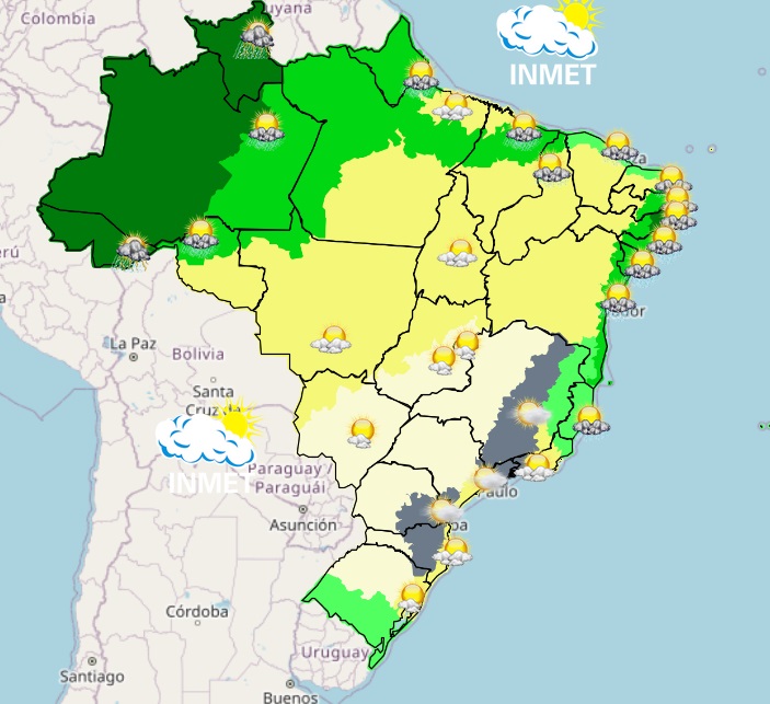 Previsão do tempo para Viçosa e região nesta quinta-feira, 25/5