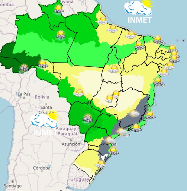 Previsão do tempo para Viçosa e região nesta terça-feira, 30