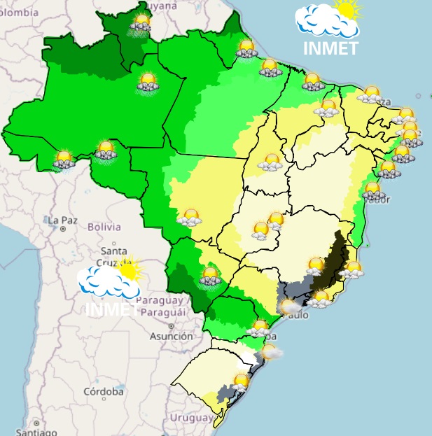 Previsão do tempo para Viçosa e região nesta terça-feira, 9/5
