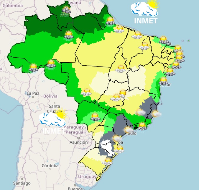 Previsão do tempo para Viçosa e região nesta quinta-feira, 11/5
