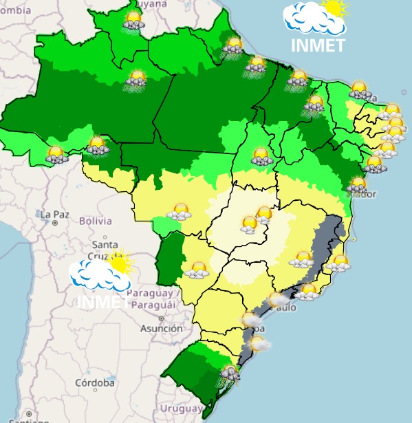 Previsão do tempo para Viçosa e região nesta terça-feira, 2/5