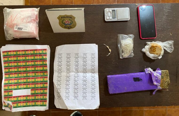 Região: quatro suspeitos de tráfico de drogas são presos